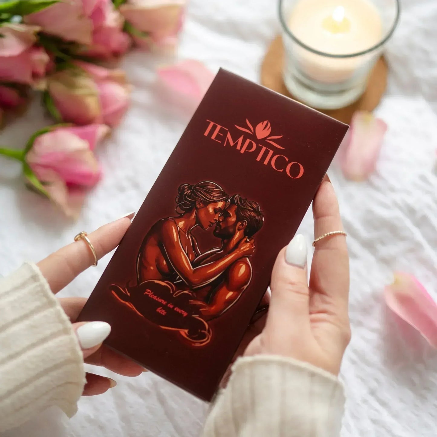 Temptico ljubezenska čokolada za pare – valentinovo darilno pakiranje